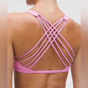 Lululemon Pink Frosting Free To Be Bra - Wild *Light Support, A/B Cup, Size 8